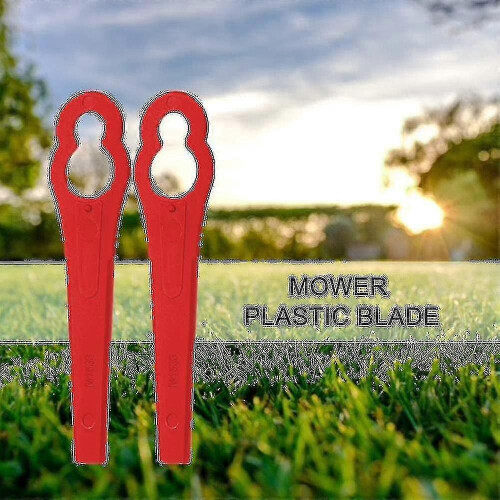 100Pcs Cordless Strimmer Blades Plastic ABS Trimmer Replacement compatible with Einhell Bosch Qualcast Mowers 2