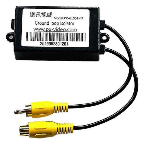 RCA Video Isolator - Eliminate Ground Loop Noise, Interference Filter compatible with CCTV/Surveillance System