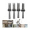 4PC Stone Masonry Tools Kit: Iron Chisels, Cleavers, Wedges compatible with Stonework | 4