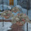 Pre-lit Artificial Christmas Hanging Basket with Frosted Pine Cones 2