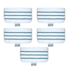 5-Pack Washable Mop Pads compatible with Black + Decker Steam Mop FSM1610/FSM1630 - Replacement Accessories