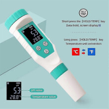 7-in-1 Swimming Pool Tester compatible with - Measures pH, Free Chlorine, ORP, EC, TDS, Salt & Temp (IP67 Waterproof)