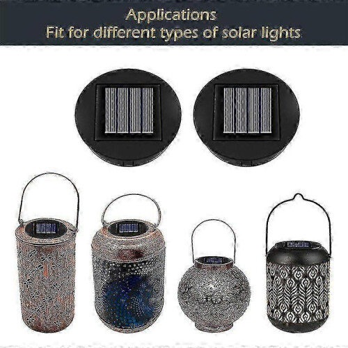 2PCS 8cm Solar Panel Replacement Unit compatible with Outside Garden Lantern 1