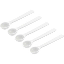 50Pcs 1 Gram Plastic Round Bottom Micro Measuring Spoons