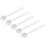 50Pcs 1 Gram Plastic Round Bottom Micro Measuring Spoons 1