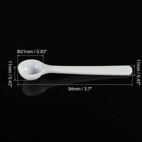50Pcs 1 Gram Plastic Round Bottom Micro Measuring Spoons 2