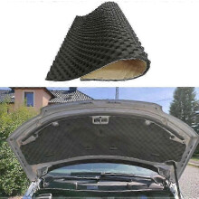 Car Hood Engine Firewall Heat Mat Soundproofing Insulation 100x50cm Black