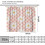 Floral Curtains Retro Chamomile Pattern Pink White Grid 2