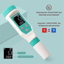 Portable 7-in-1 Pool Water Analyzer - IP67 Waterproof Design compatible with pH, Chlorine, ORP, EC, TDS, Salt