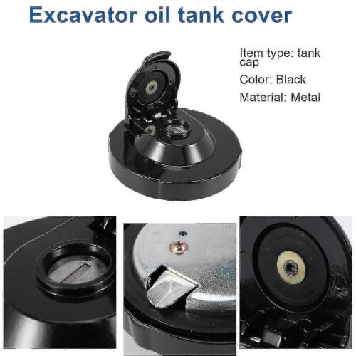 Heavy Duty Fuel Cap compatible with Takeuchi Excavator - Includes 2 Spare Keys 1