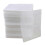 500pcs 14x13cm OPP Plastic CD DVD Sleeves White Double-sided 1