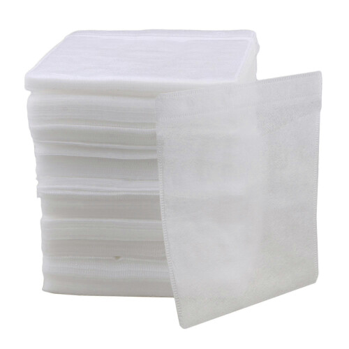 500pcs 14x13cm OPP Plastic CD DVD Sleeves White Double-sided