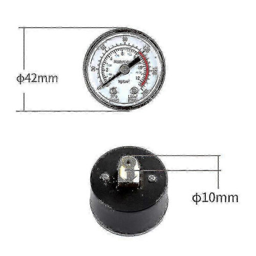 Precision Air Compressor Pressure Switch 90-120PSI with Gauges 1