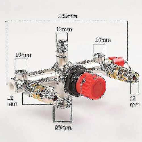 Precision Air Compressor Pressure Switch 90-120PSI with Gauges 2