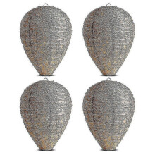 Wasp & Hornet Repellent - 4-Pack Decoy Nest compatible with Garden