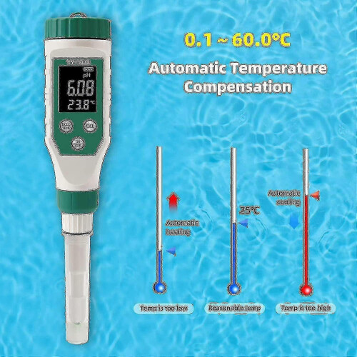 Professional Food pH Meter compatible with Meat Fruit and Brewing 1