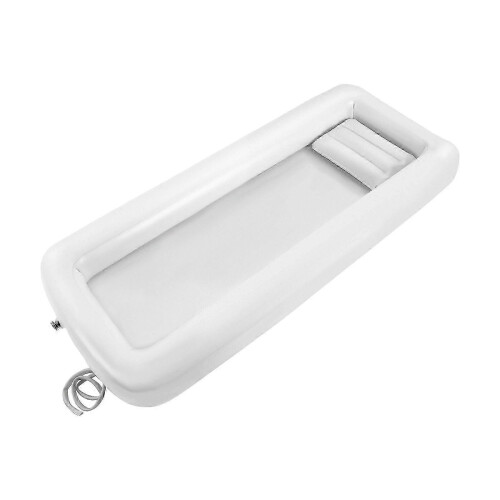 Foldable inflatable bathtub compatible with elderly 195x90cm shower bed