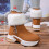 Women's Winter Snow Boots Brown Size 7 6