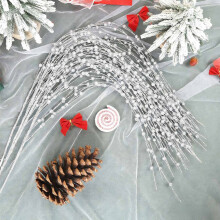 Crystal-Like Christmas Tree Pendants Silver Lollipop Round