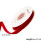 Velvet Ribbon Bright Red 1cm Wide 10 Yd Polyester 3