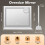 Hollywood Large Makeup Mirror 58*46cm Vanity Mirror Dimmable LED 3 Color Light 2