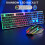 Gaming Keyboard and Mouse Set Rainbow LED Backlit USB For PC Laptop PS4 PS5 Xbox 2