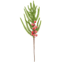 Christmas Pine Cone and Red Berry Picks 15 inch