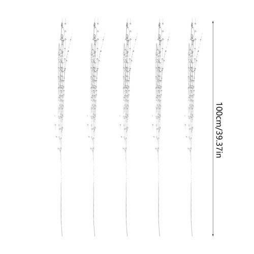 Crystal-Like Christmas Tree Pendants Silver Lollipop Round 2