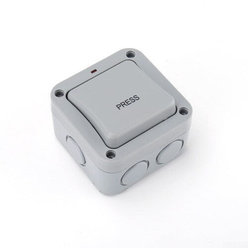 IP66 Outdoor Doorbell Button Switch 220-250V Plastic