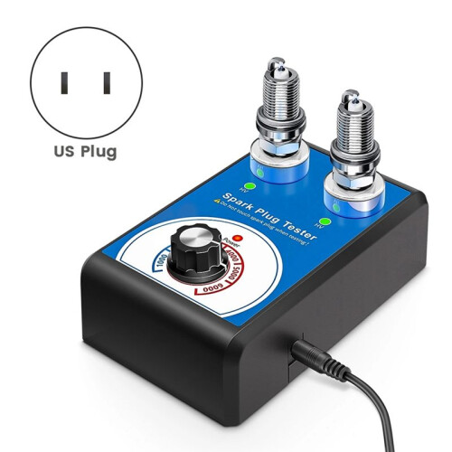 Tester Double Hole Diagnostic Tool Car 12V Spark TesterAuto Engine Ignition Detector Tools US Plug 1