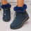 Women's Winter Snow Boots Navy Size 7 2