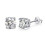 S925 Round Moissanite Stud Earrings 1 Pair 2