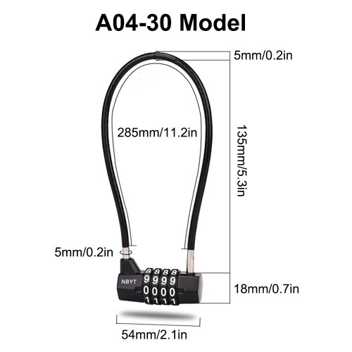 Digital Combination Gate Lock Cabinet Mini Keyless Padlock 1