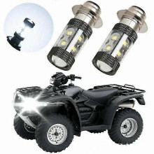 H6m LED headlight compatible with Yamaha ATV - durable white light bulbs