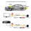 Night vision backup camera compatible with Opel Insignia with 12LED HD 5