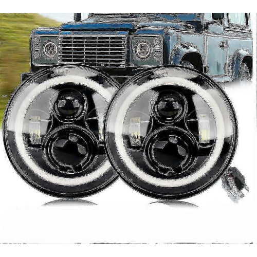 Right-hand drive headlights compatible with Land Rover Defender LED
