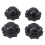 Spa stopper caps compatible with Lay-Z-Spa - 4PCS black replacement plugs 1