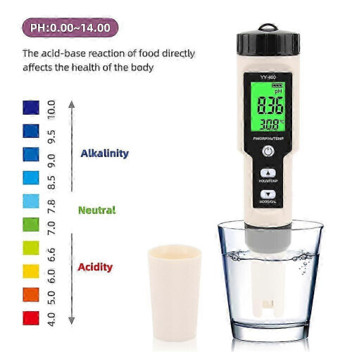 PH/ORP/H2&TEM Digital Meter 4 in 1 compatible with Pool Water Testing 2