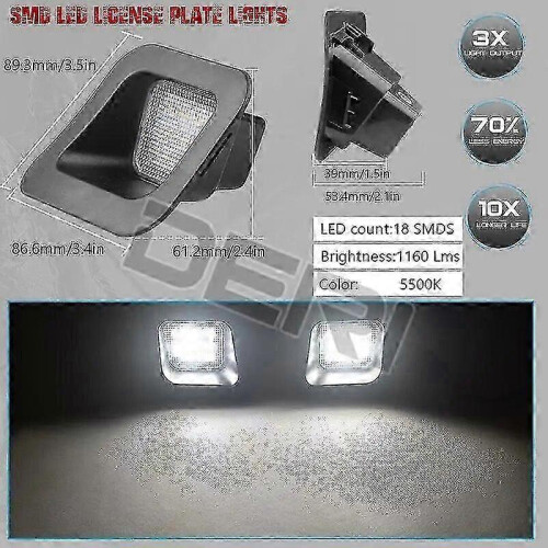 License plate bulb compatible with Dodge Ram 2003-2010 pickup trucks 1