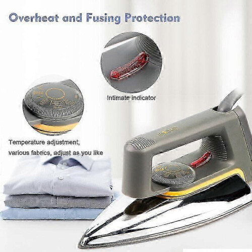 Fast heating dry iron 2200W with stainless steel base 1
