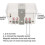 Digital row counter compatible with industrial applications, XJ-5J white clicker 5