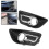 Fog light frame compatible with Citroen C4 2008-2011, chrome bumper cover set 3