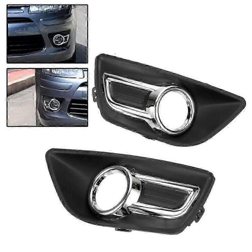 Fog light frame compatible with Citroen C4 2008-2011, chrome bumper cover set 2
