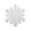 Round Snowflake Placemats Silver Washable Stain-Resistant 3