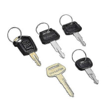 Excavator parts key set 5pcs compatible with Komatsu, Kubota - Heavy equipment replacement keys