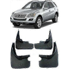 All-weather mud flaps compatible with Mercedes ML W164 - 2007-2011 ML350/500 coverage