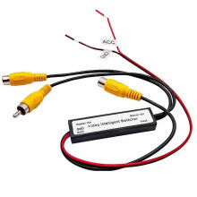 Car video switcher compatible with RCA with 2 to 1 channel intelligent control