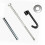 Tire bracket hook set compatible with Outlander 2013-2021 spare wheel 2