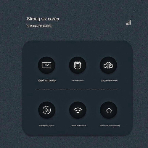 Digital TV box compatible with free channels and screen evolution 1