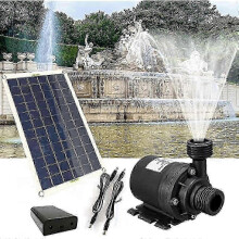 Outdoor Solar Pump 50W 800L/H compatible with Pond Aeration and Decorative Fountain Water Circulation Quiet Brushless.